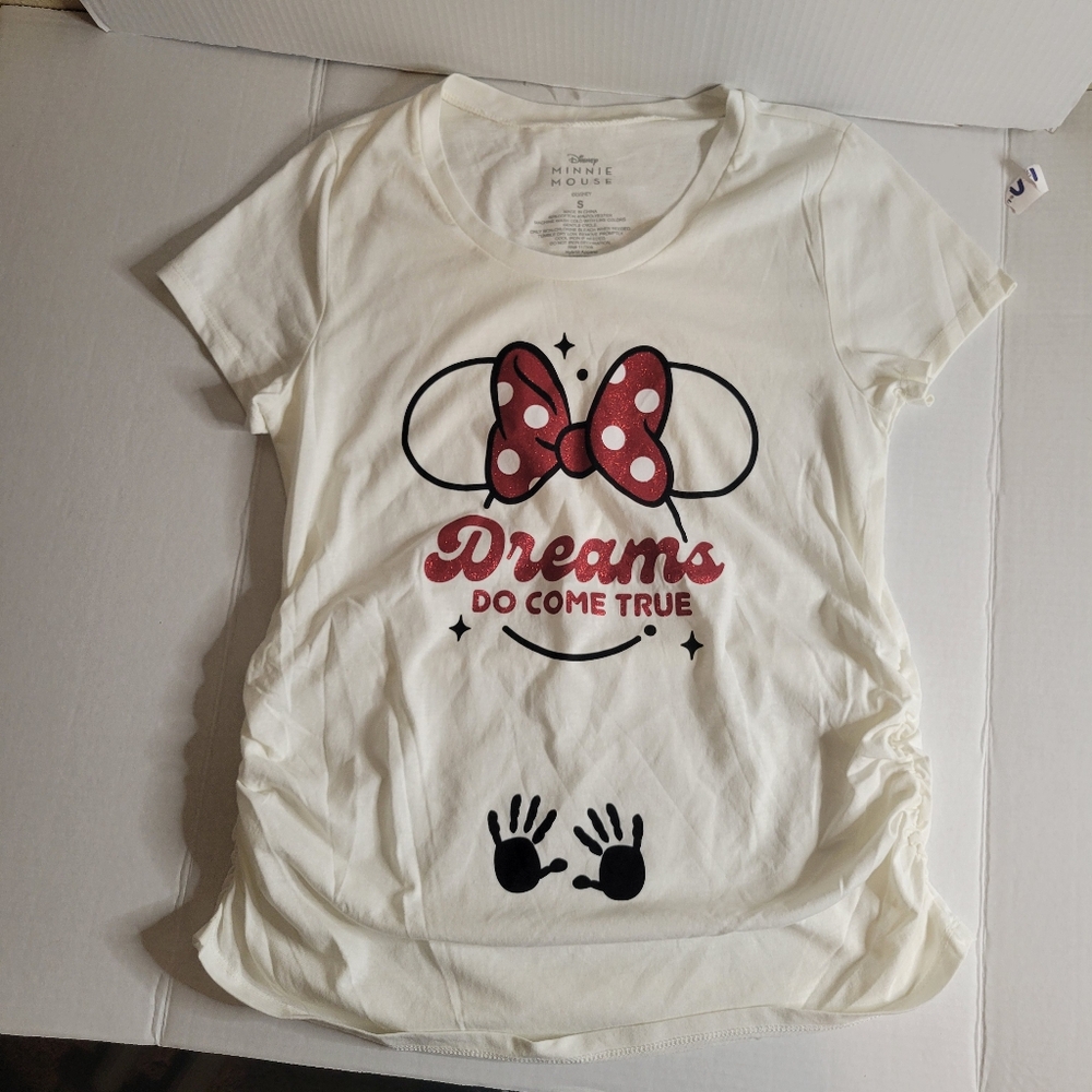 DIsney Minnie Mouse Maternity Shirt Size Small.